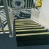 Aluminum Stair Treads with Glow-In-The-Dark Message