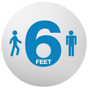 Personal Spacing Reminder Decals