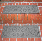 Waterhog Stair Treads - Scroll Pattern